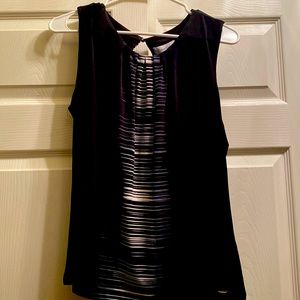 Black and white tank top